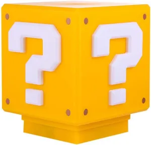 Super Brothers Mini Problem Block Small nightlight with Classic Game Sounds, as nightlight Decoration, Children's Toy or Holiday Day Gift (with USB Power Cord)