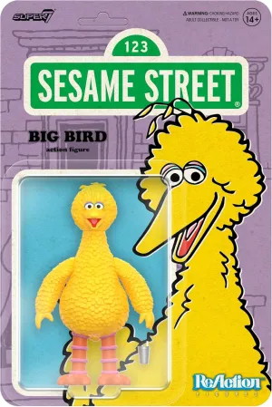 Super7 Sesame Street Big Bird - 3.75" Sesame Street Action Figure with Accessory Collectibles and Retro Toys