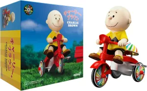 Super7 Super Cycles Peanuts Charlie Brown with Red Trike - 5" Peanuts Action Figure Classic Cartoon Collectibles and Retro Toys