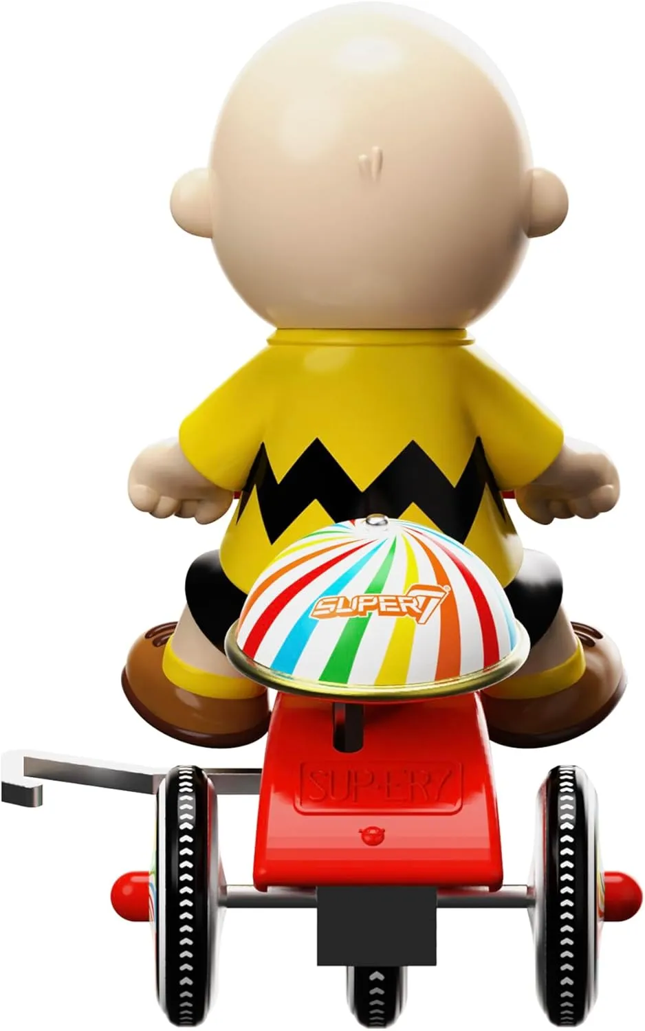 Super7 Super Cycles Peanuts Charlie Brown with Red Trike - 5" Peanuts Action Figure Classic Cartoon Collectibles and Retro Toys