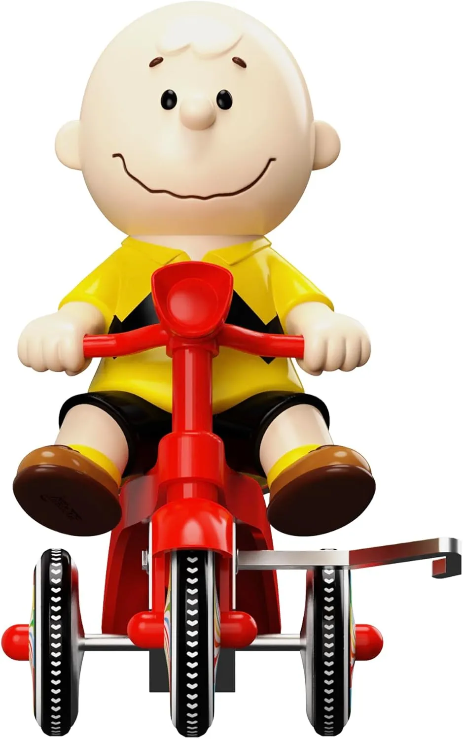 Super7 Super Cycles Peanuts Charlie Brown with Red Trike - 5" Peanuts Action Figure Classic Cartoon Collectibles and Retro Toys