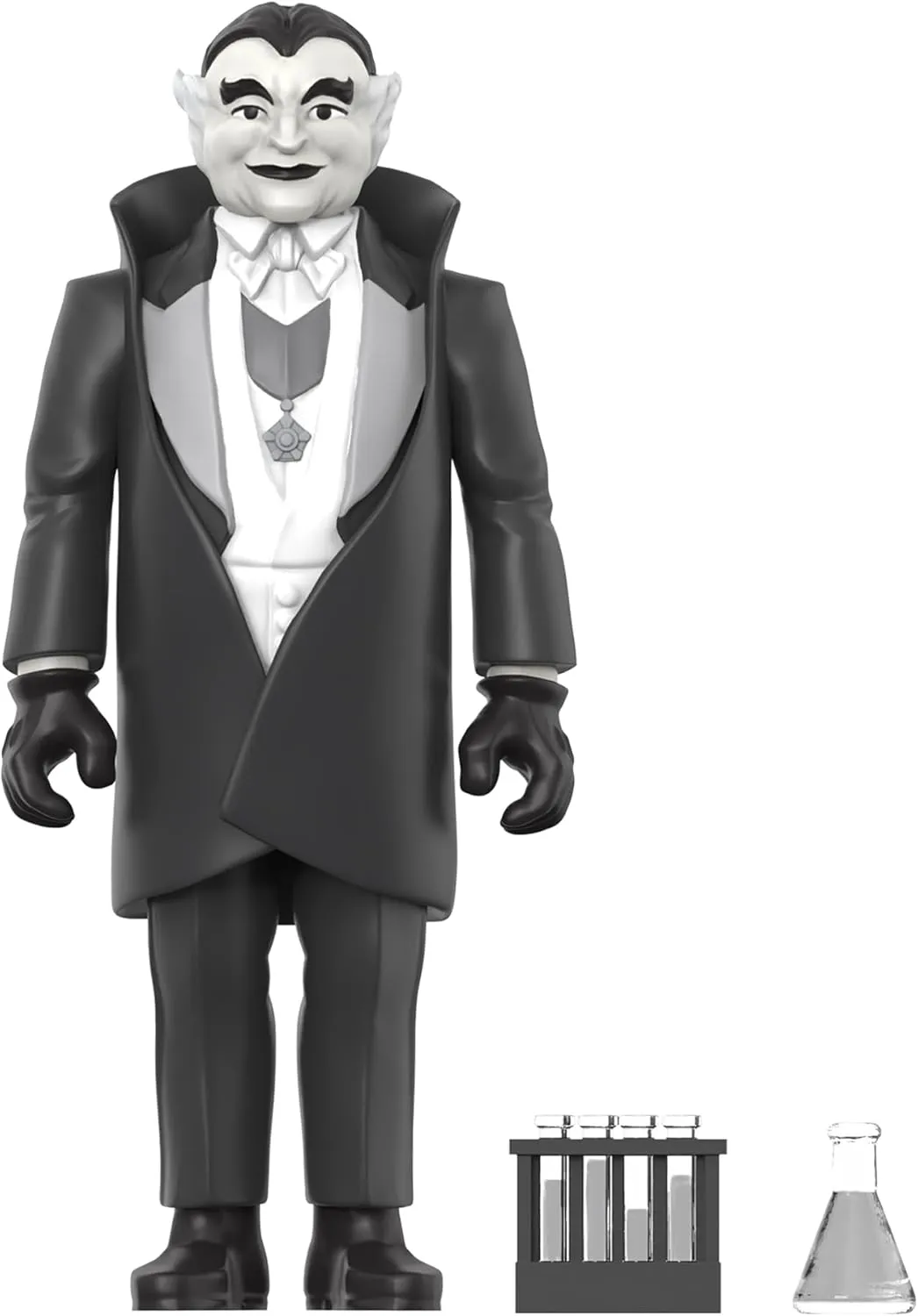 Super7 The Munsters Grandpa (Grayscale) - 3.75" The Munsters Action Figure with Accessories Classic TV Collectibles and Retro Toys