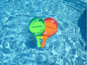Swimline Neoprene Pool Paddle Set, Green, Red, All Ages