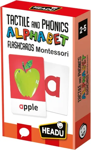 Tactile and Phonics Alphabet Flash Cards Montessori – Preschool Learning Activities Ages 2-5, Educational ABC Flashcards for 2 3 4 5 Year Old Boys Girls, Speech Therapy, Classroom Must Haves