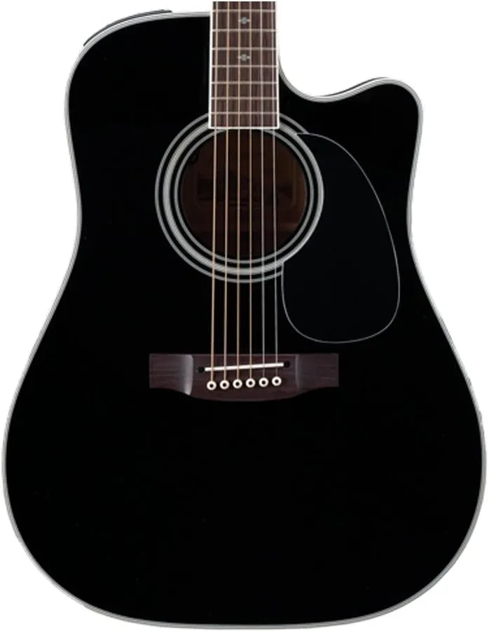 Takamine EF341SC Pro Series Dreadnought Acoustic Electric Guitar Black with Case