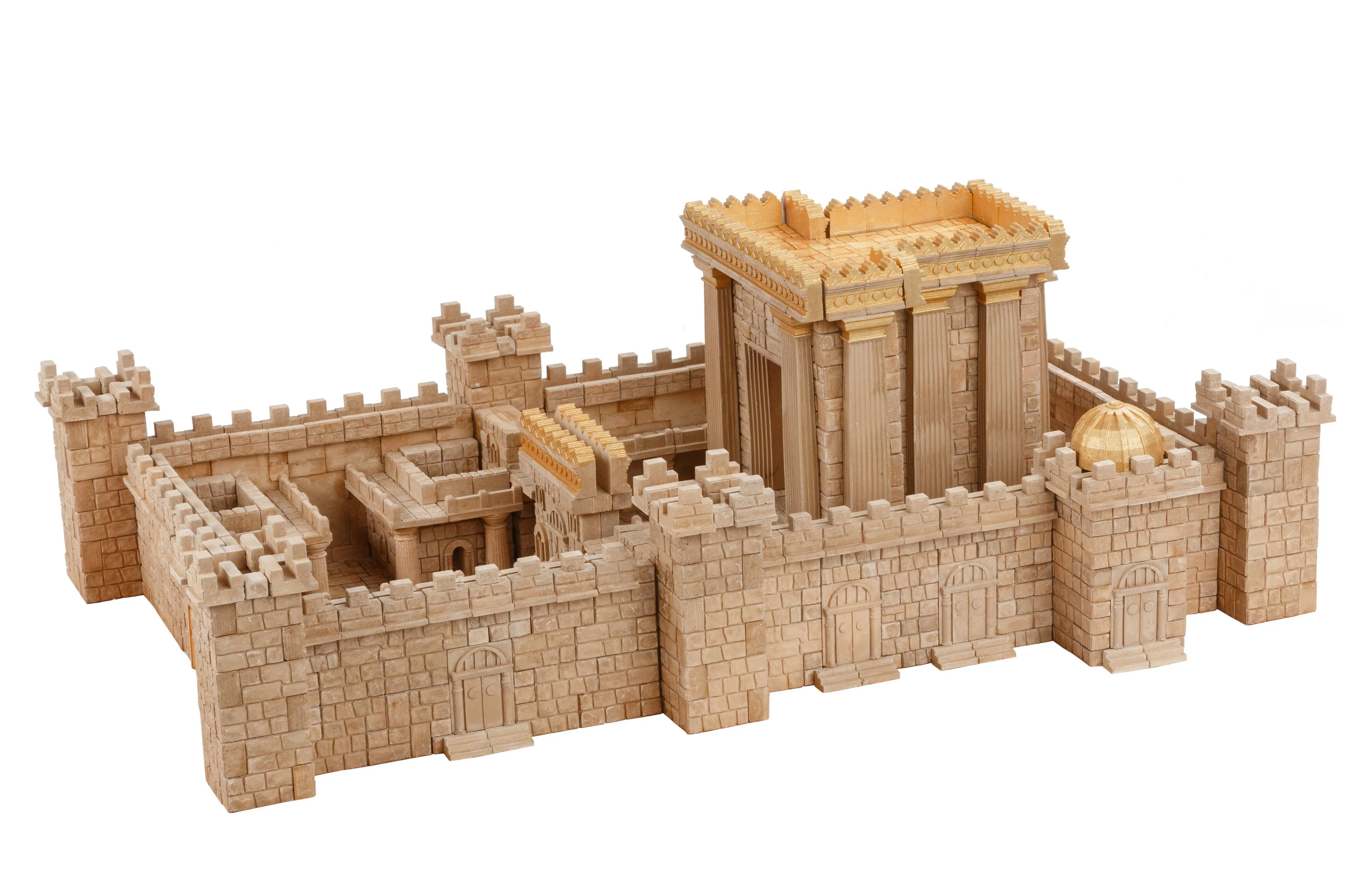 Temple in Jerusalem - 1350 Piece Mini Bricks Construction Set - Made in Ukraine