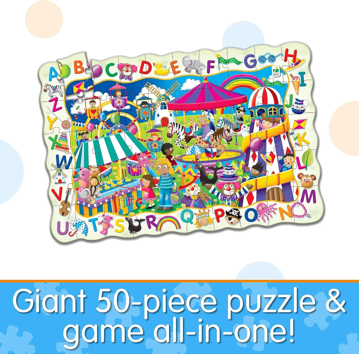 The Learning Journey Puzzle Doubles - Find It! ABC - Large Floor Puzzle For Kids Ages 3-5, ABC Puzzles For Kids Ages 3-5, Alphabet Puzzle, Award Winning Educational Toys