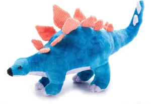 The Petting Zoo Stegosaurus Stuffed Animal Plushie, Gift for Kids, Dinosaur Animals, Blue Dinosaur Plush Toy 12 inches