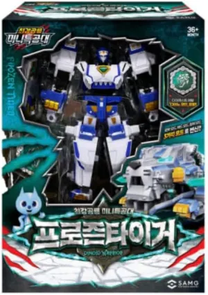 The Strongest Dinosaur Mini Force Ice Warrior Frozen Tiger Figure Set