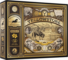 theory11 Yellowstone Jigsaw Puzzle - 1,000 Piece Jigsaw Puzzle - Officially Licensed Yellowstone Merchandise & Collectibles - Precision Fit and Premium Quality - Intermediate