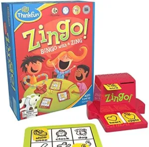 ThinkFun Zingo Bingo Game and Zingo! Booster Pack #2 Expansion