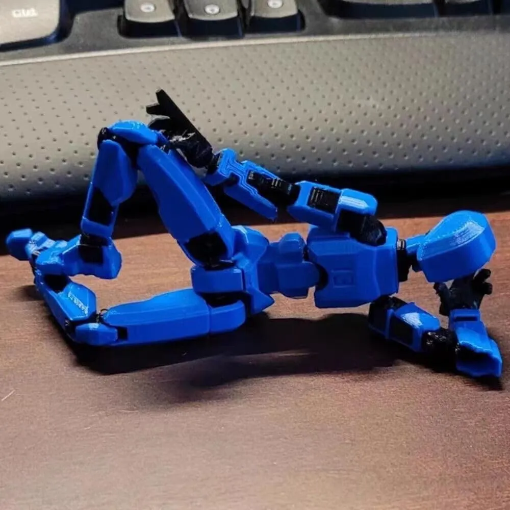 Titan 13 Action Figure, New Robot Action Figure with Multi-Accessories 3D Print Multi-Articulated Virtual Robot 13 Action Figure Desktop Decor (5-Piece)