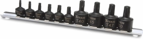 Titan 16142 10-Piece Low Profile Impact Star Bit Socket Set