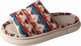 TMA EYES Women's soft soled open-toed slippers breathable non-slip fashion print design