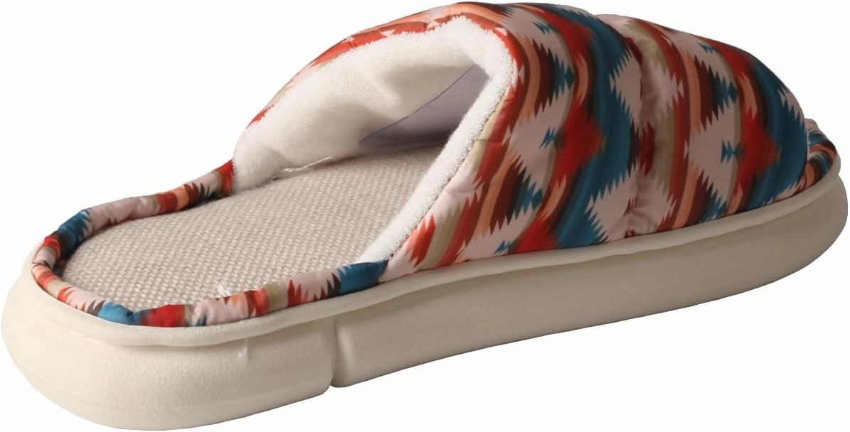 TMA EYES Women's soft soled open-toed slippers breathable non-slip fashion print design