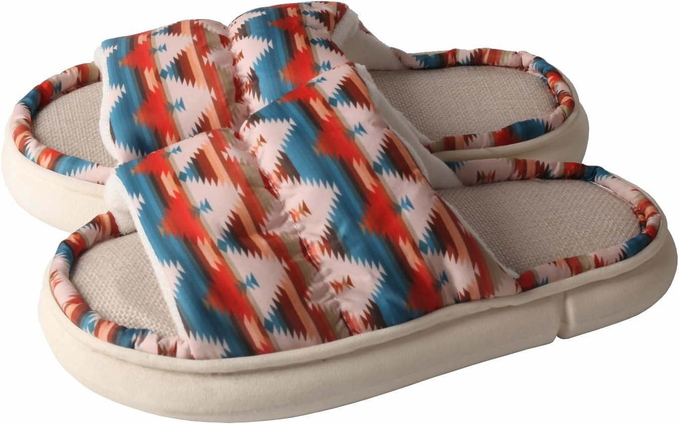 TMA EYES Women's soft soled open-toed slippers breathable non-slip fashion print design