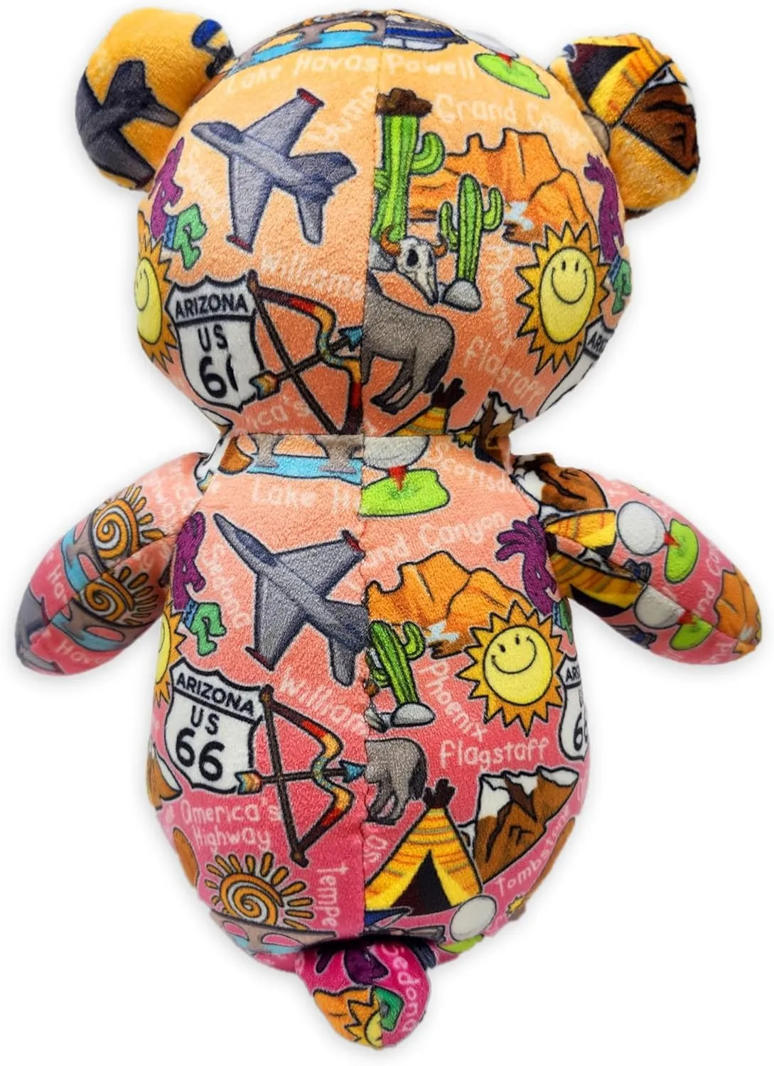 Totally United Arizona Eco Friendly Teddy Bear Stuffed Animal; Ultra Soft and Cuddly Bear Plush for Kids 3 Years Old to Adults; Child-Safe Embroidered Eyes; (9" Tall)