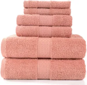 Towels Cotton Washcloths Set, Wash Cloths and Face Towels, Cotton Premium Turkish Towels, Highly Absorbent and Soft Feel Fingertip Towels for Bathroom, Gym, and Spa, Pink