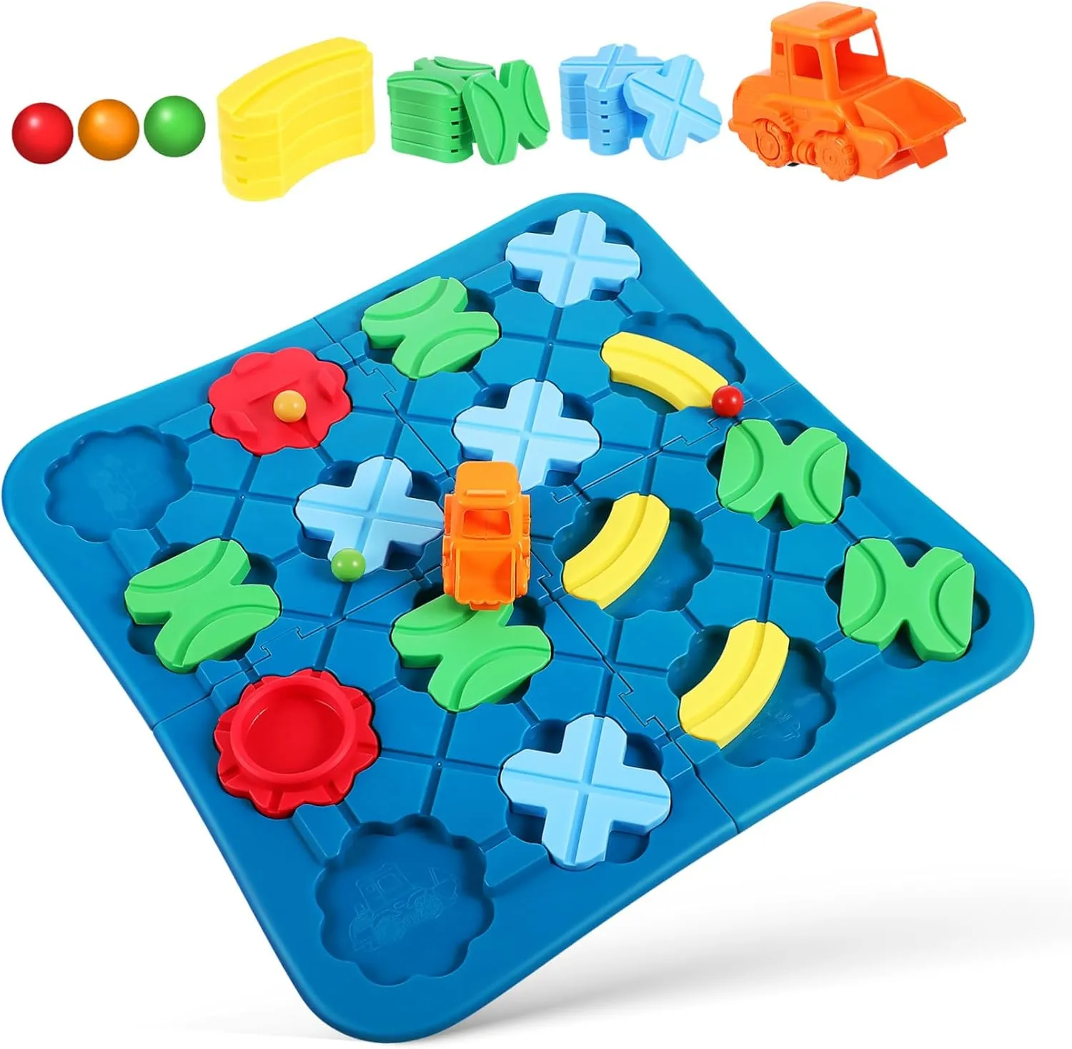 Toyvian 1Set Road Building for Logical Track Construction Play Set Interactive Learning Activity Safe and Lightweight Preschool Maze Puzzle for Promotes Teamwork and Critical