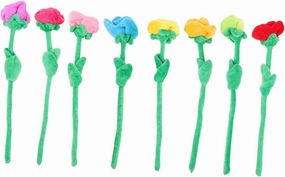 Toyvian 8pcs Plush Rose Bulk Roses Baby Outdoor Toys Car Decor Artificial Rose Graduation 2022 Plush Home Bouquet Adornment Wedding Decor Rose Toy Miss Felt Sofa