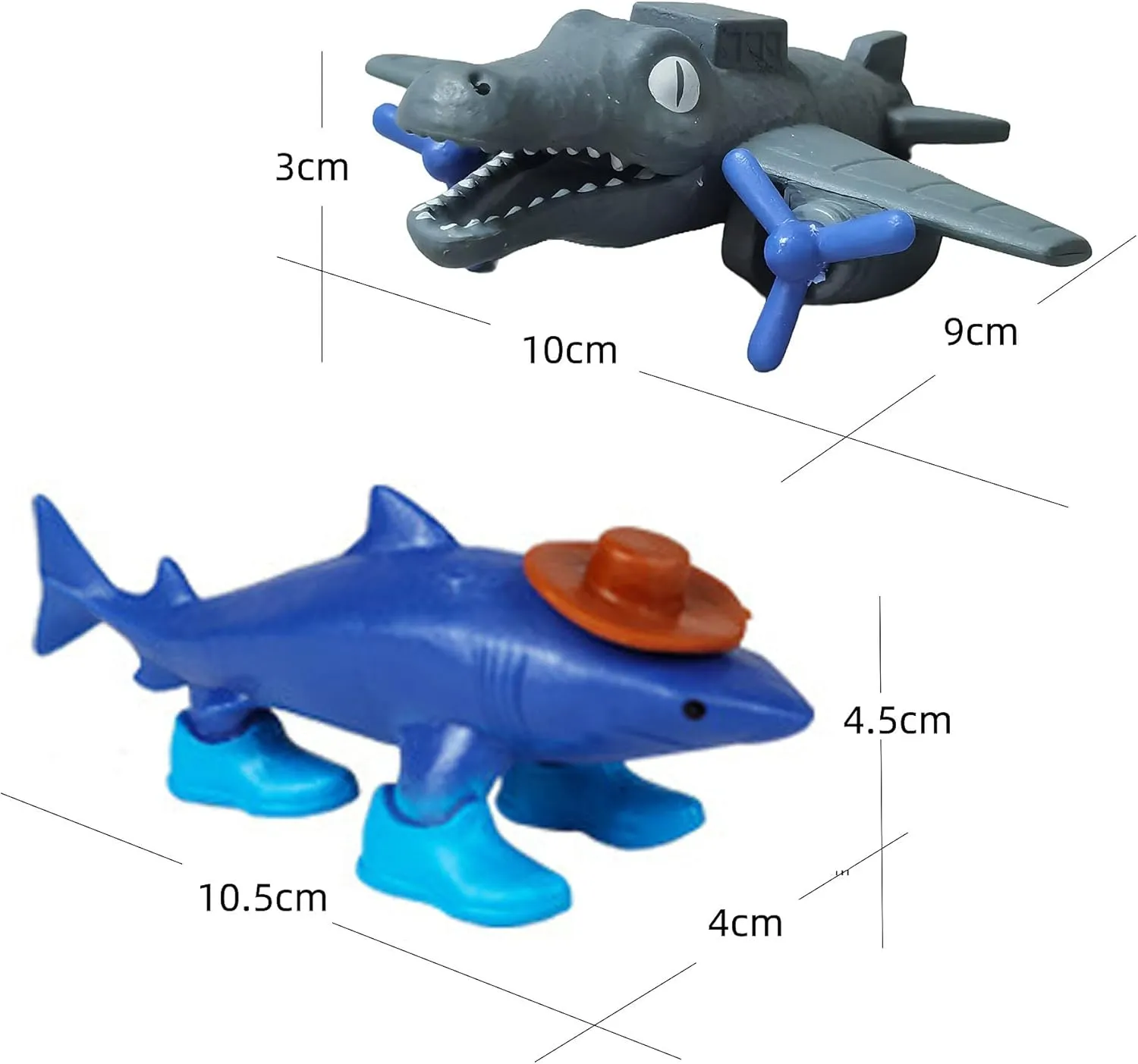 Tra-lalero Tra-lala Action Figures Italian Brainrot Animals Tung-Tung-Tung Sahur Figure Birthday Decorations Gifts for Fans Office Room Figurine Decor