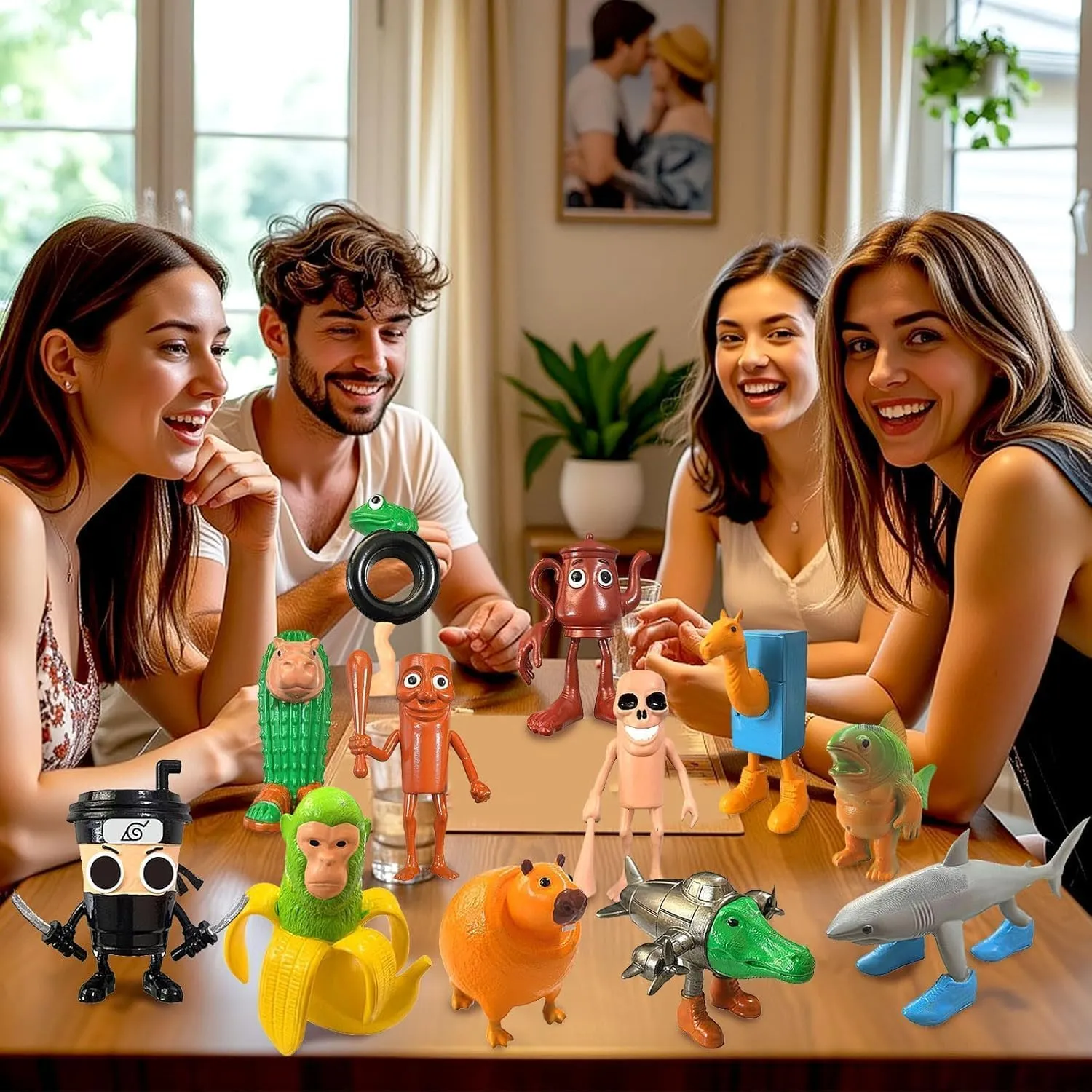 Tra-lalero Tra-lala Action Figures Italian Brainrot Animals Tung-Tung-Tung Sahur Figure Birthday Decorations Gifts for Fans Office Room Figurine Decor