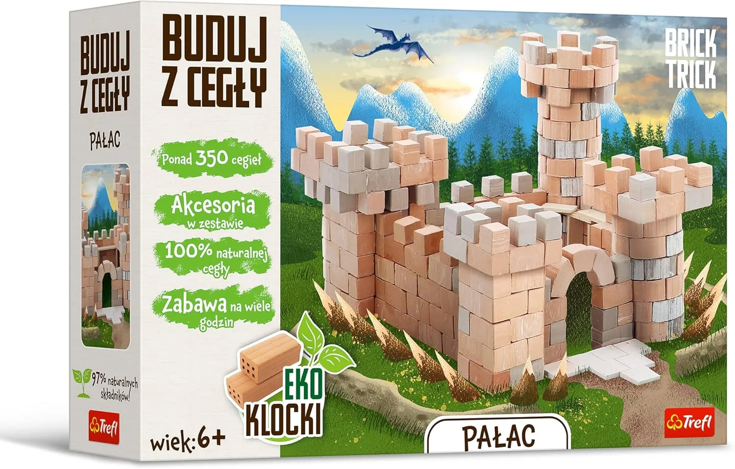Trefl Build from Bricks - Palace - Bricks, Tile, Building, Tower, Eco Brick Building Brick Brick Building Building Building Bricks DIY Over 350 Bricks Reusable Bricks for Building Fans