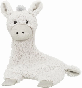 TRIXIE Be Eco Elenor The Donkey Plush and Crinkle Dog Toy for All Dogs, 16" No Stuffing with Squeaker Toy, 94% Recycle Material
