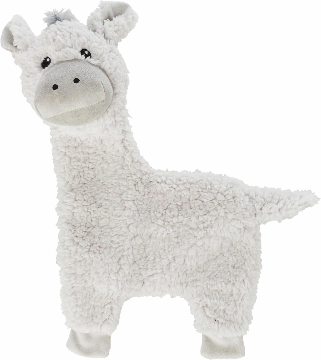 TRIXIE Be Eco Elenor The Donkey Plush and Crinkle Dog Toy for All Dogs, 16" No Stuffing with Squeaker Toy, 94% Recycle Material