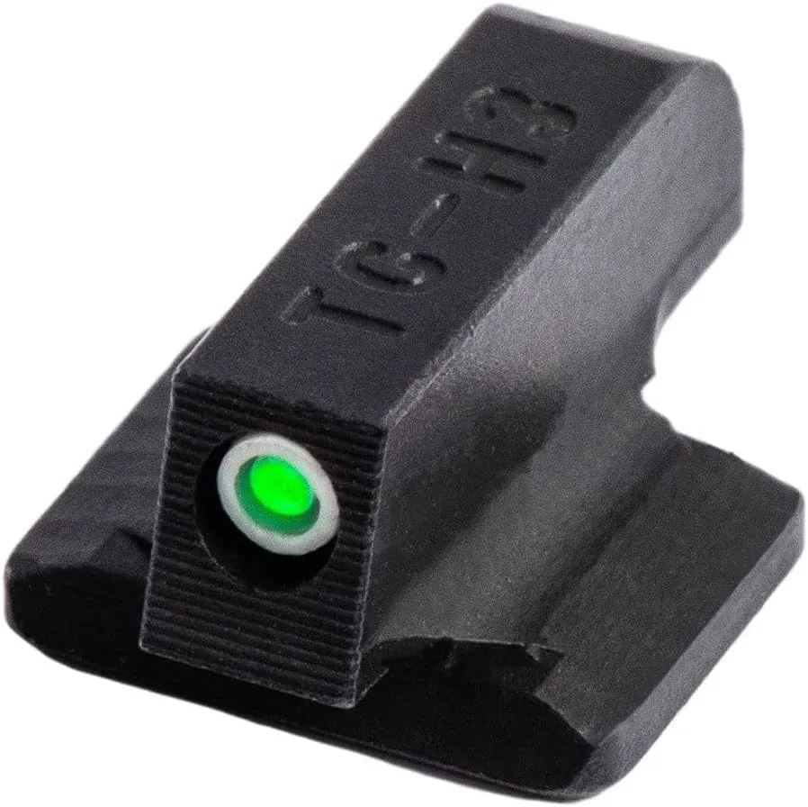 Truglo Tritium Handgun Sight High-Visible Front & Rear Night Sights with Daylight White Dots & Low-Light Tritium Glowing Green Dots, Compatible with 1911 Handguns
