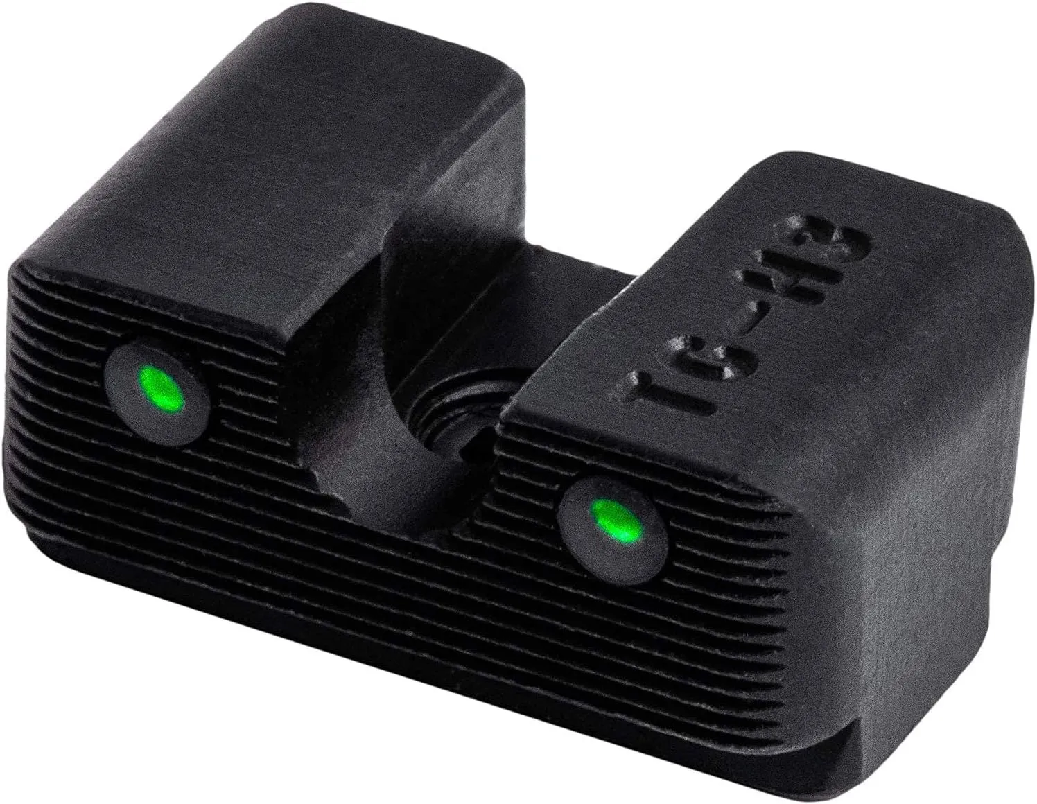 TRUGLO Tritium Pro Night Sights, Compatible with Glock Handgun Models | Compact Durable Glow-in-The-Dark Front & Rear Gun Sight Set with Focus Lock Front Ring