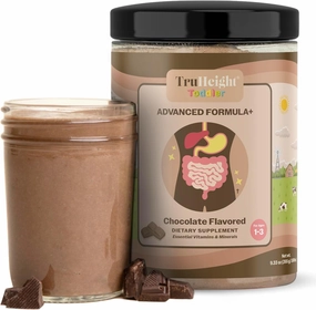 TruHeight Toddler Advanced Formula  (Chocolate) 16 Vitamins Including C, D, Protein & Iron for 1, 2, 3 Years Old, Milk Based Nutritional Drink, Toddler Complete Nutrition 12-36 Months - Non GMO