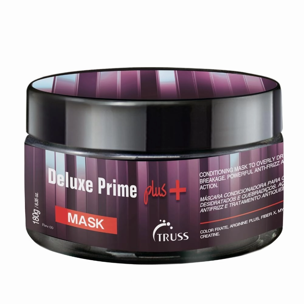 TRUSS Deluxe Prime   Mask - Deep Conditioning Hair Mask for Damaged Hair - Targeted Care for Dry, Brittle & Discoloured Strands - Frizz Control & Breakage Defense (6.35 Oz)