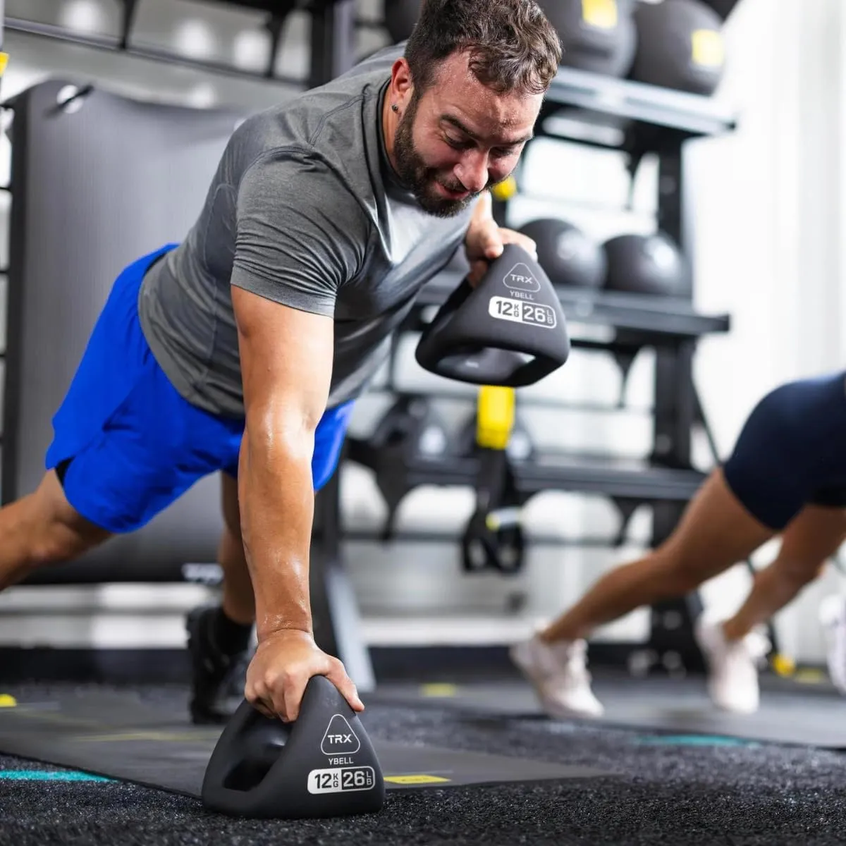 TRX YBell Neo Series 3-in-1 Kettlebell, Dumbbell and Push Up Bar Workout Equipment | Commercial Grade Neoprene Coated Surface | Perfect for Strength Training & Conditioning Workouts
