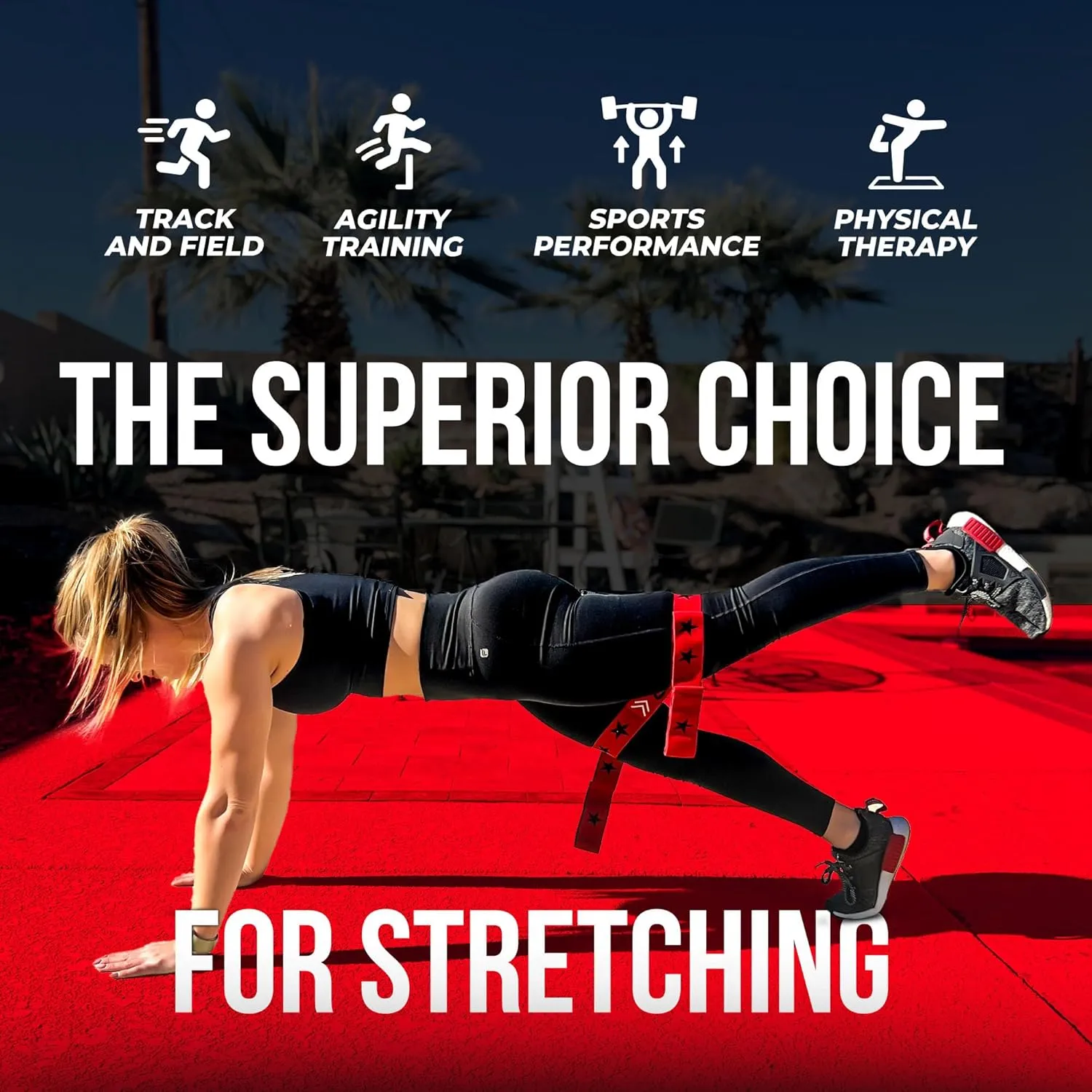 Two8 Bandz Multi Loop Bands - Athletic Training Bands, Sports Performance Equipment Strength Conditioning Bands, Speed & Agility Bands - Resistance Bands for Strength Training Legs, Knee, Hip & Back