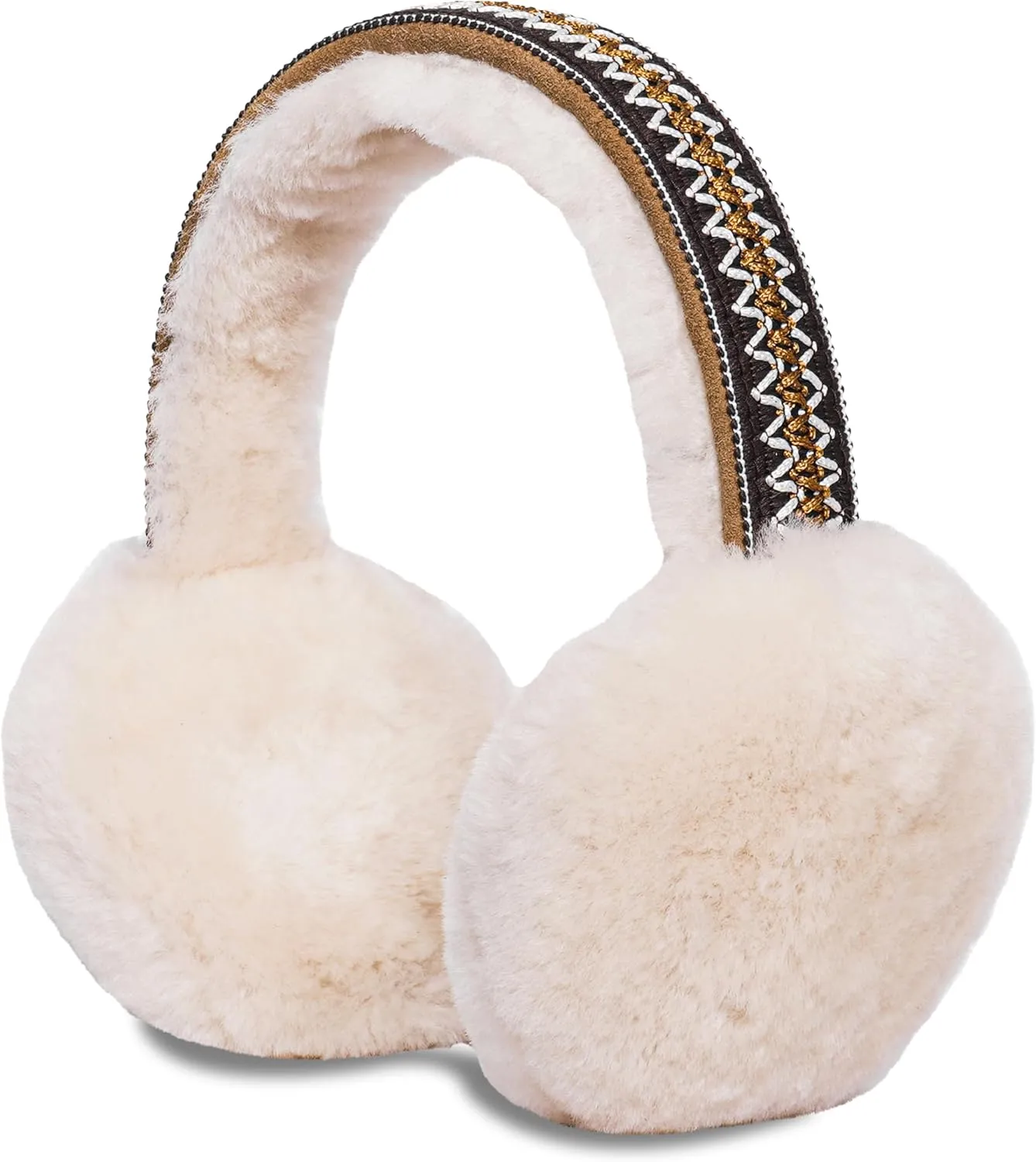 UGG EARMUFF UGG Women's Sheepskin Tasman Earmuff, Chestnut, One Size