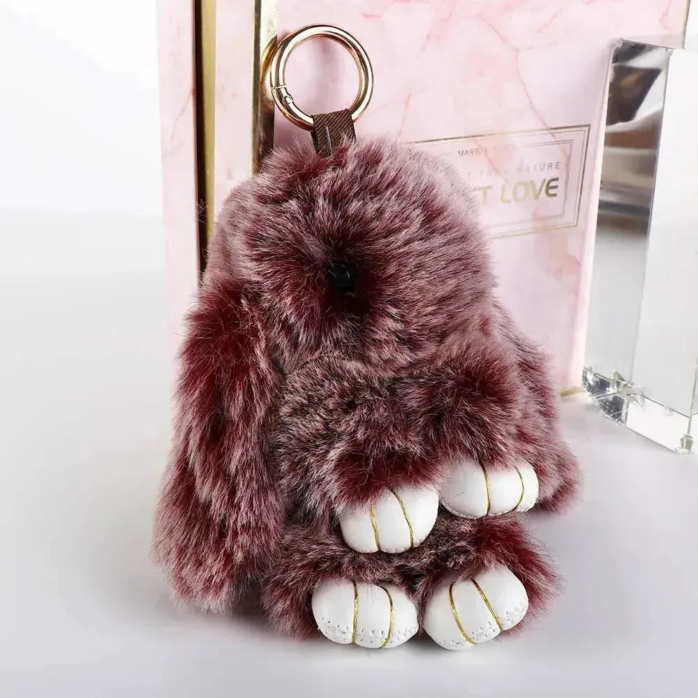 Ultra-Furry Bunny Plush Keychain