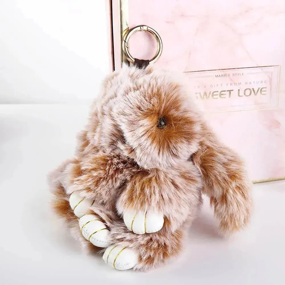 Ultra-Furry Bunny Plush Keychain