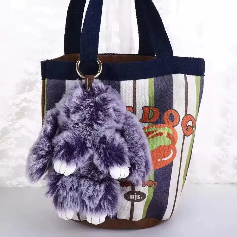 Ultra-Furry Bunny Plush Keychain