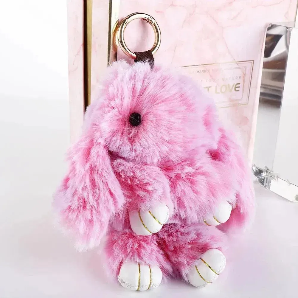 Ultra-Furry Bunny Plush Keychain
