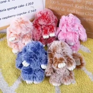 Ultra-Furry Bunny Plush Keychain