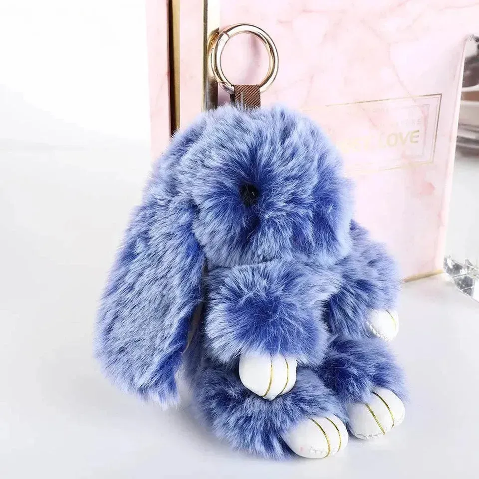 Ultra-Furry Bunny Plush Keychain