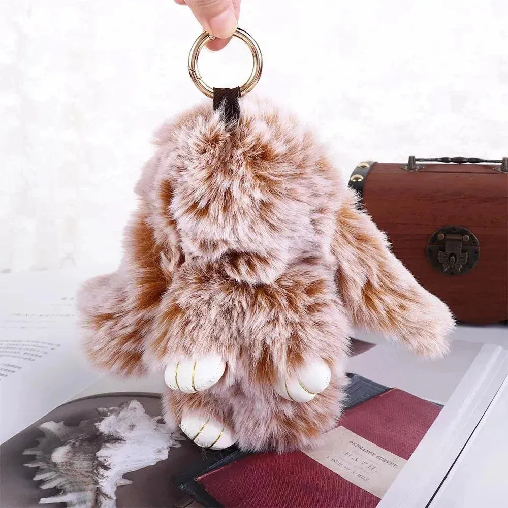 Ultra-Furry Bunny Plush Keychain