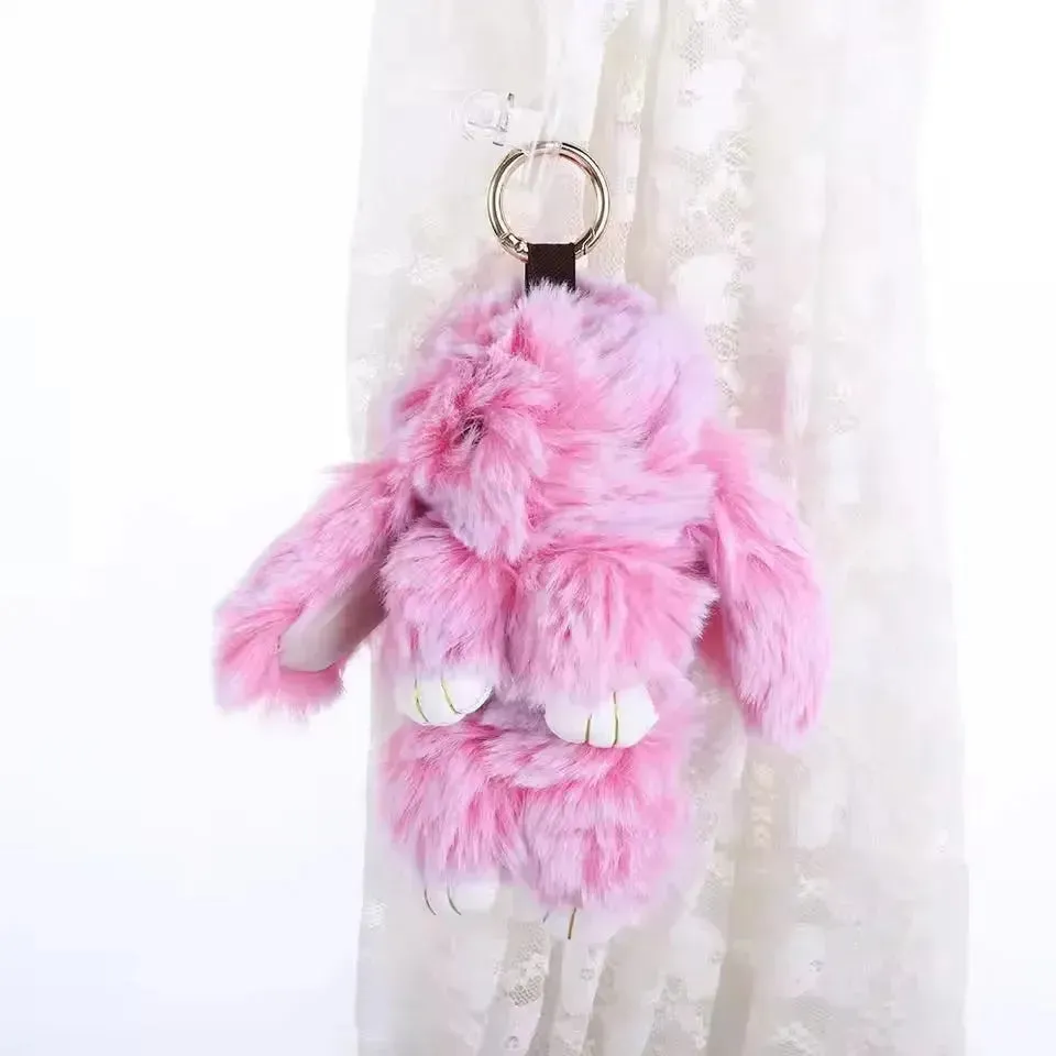 Ultra-Furry Bunny Plush Keychain