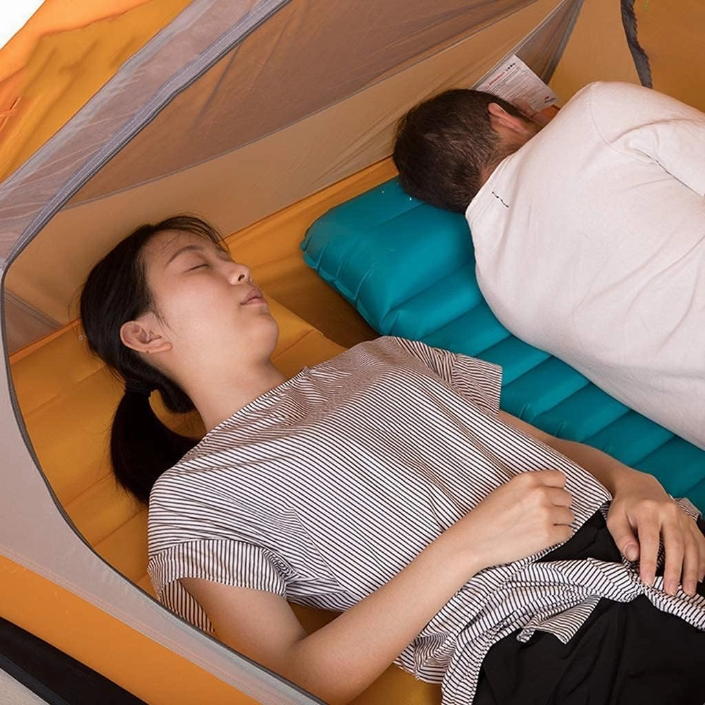 Ultralight Camping Tent 2 Person with 2 Doors Easy Set Up Double Layer Waterproof Tent for Hiking Outdoor Tents for Camping (Orange 215X135X105cm)