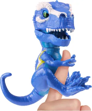 Untamed Roaring Dinos Interactive T-Rex, Cobalt (Blue), 40  Sounds and Reactions, Dinosaur Responds to Touch (Ages 5 )
