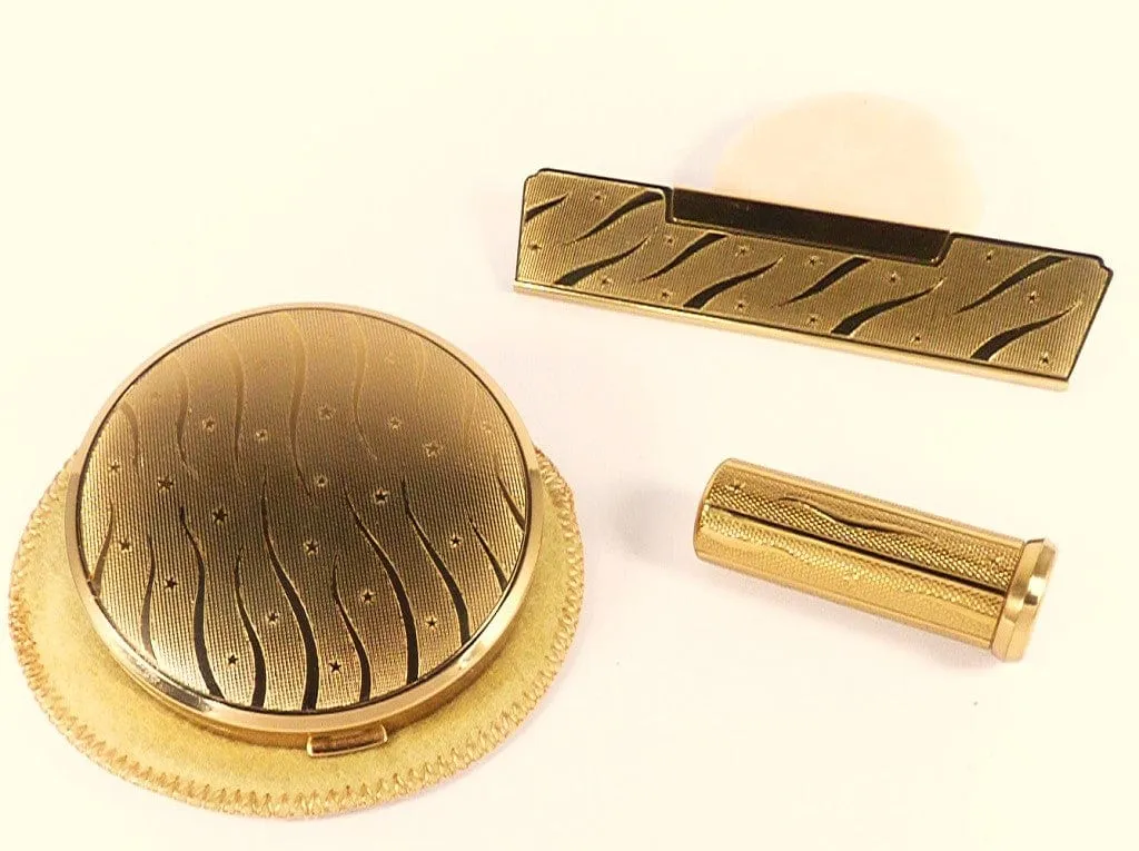 Unused Cased Melissa Brand Compact Mirror Set 1950s