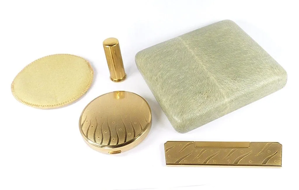 Unused Cased Melissa Brand Compact Mirror Set 1950s