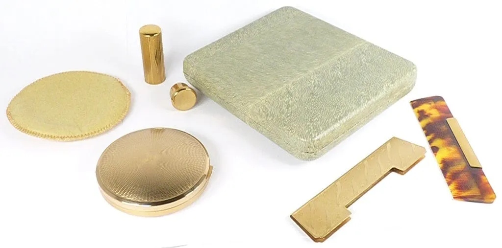 Unused Cased Melissa Brand Compact Mirror Set 1950s