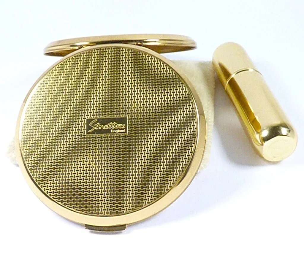 Unused Vintage Stratton Makeup Compact Gift Set 1990s